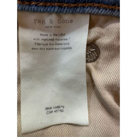 Rag & Bone women’s Cate faded camo midrise ankle jeans size 27 #11-1450 - Picture 6 of 9